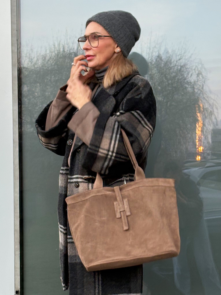 TOREBKA DAMSKA HEGO'S Milano 21130 CROSTA TAUPE