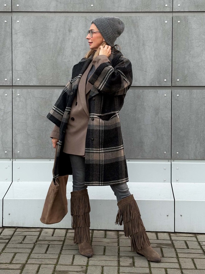 ZAMSZOWE KOZAKI Z FRĘDZLAMI HEGO'S MILANO