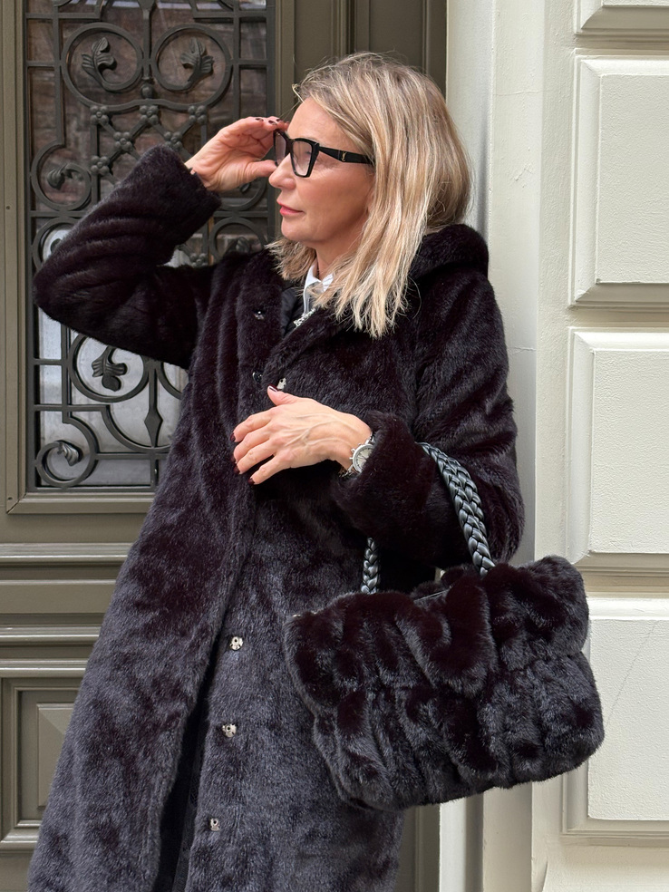 TOREBKA DAMSKA HEGO'S MILANO B36 ECOPELLICCIA NERO