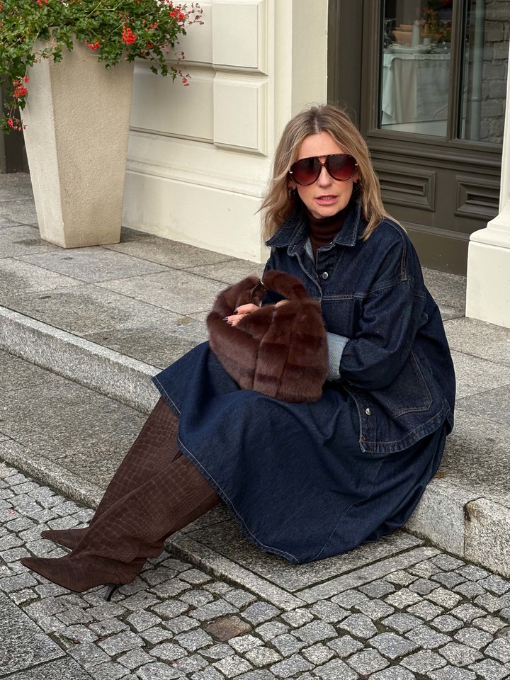 BRĄZOWE KOZAKI Z TŁOCZONEGO ZAMSZU HEGO'S MILANO