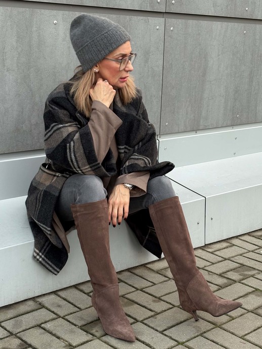 KOZAKI HEGO'S MILANO R2916 VELOUR CAFFE