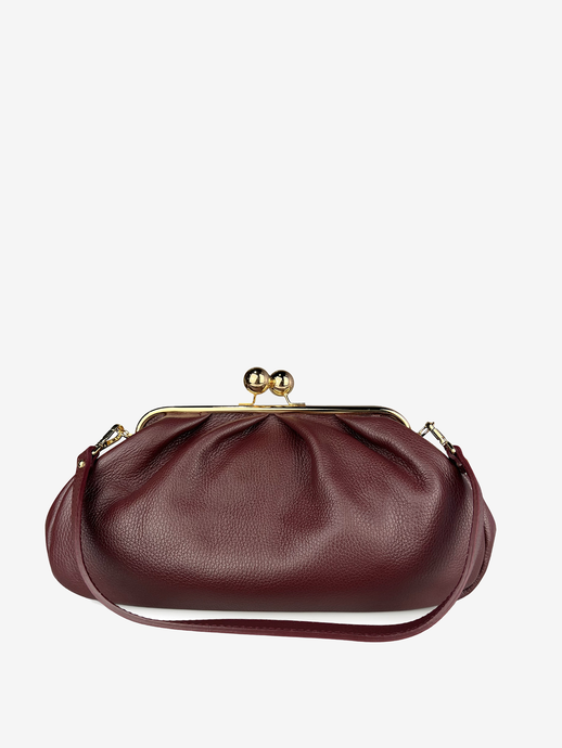 TOREBKA DAMSKA HEGO'S MILANO 9136 MARTELLATO BURGUNDY