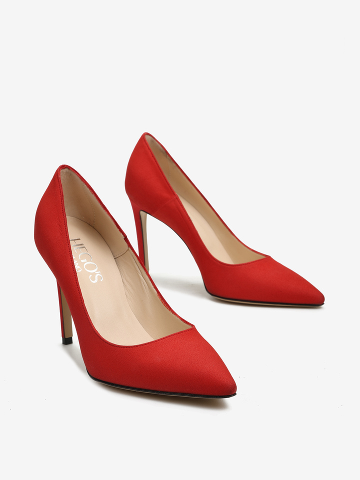 CZERWONE SZPILKI  OBCASIE HEGO'S MILANO