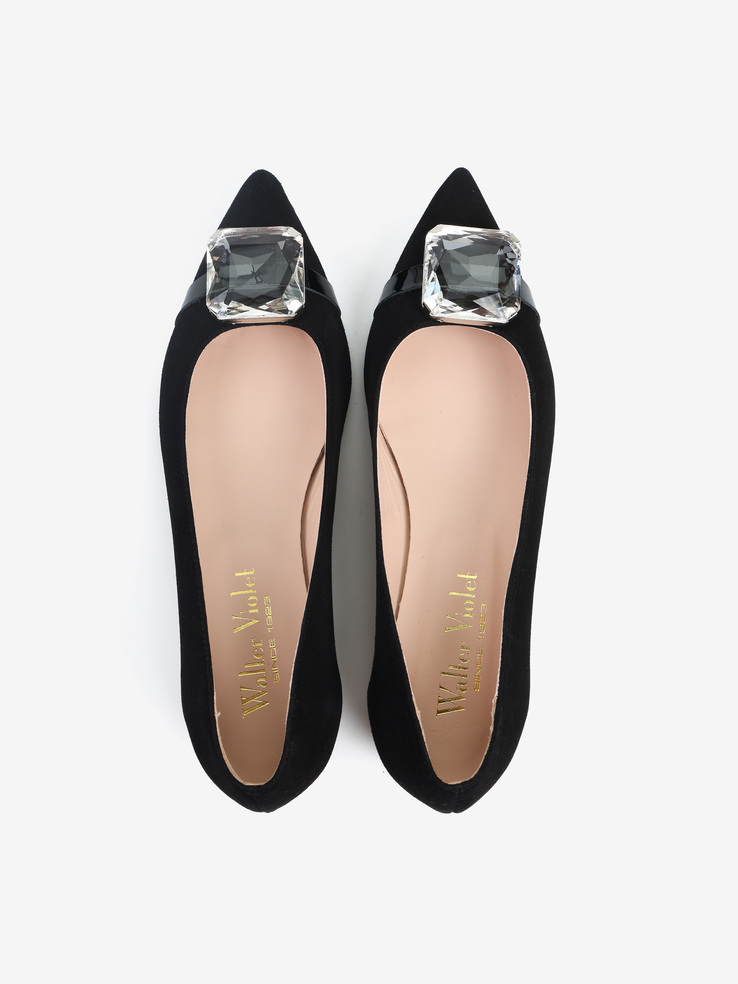 BALERINY HEGO'S MILANO 89852 CAMOSCIO NERO