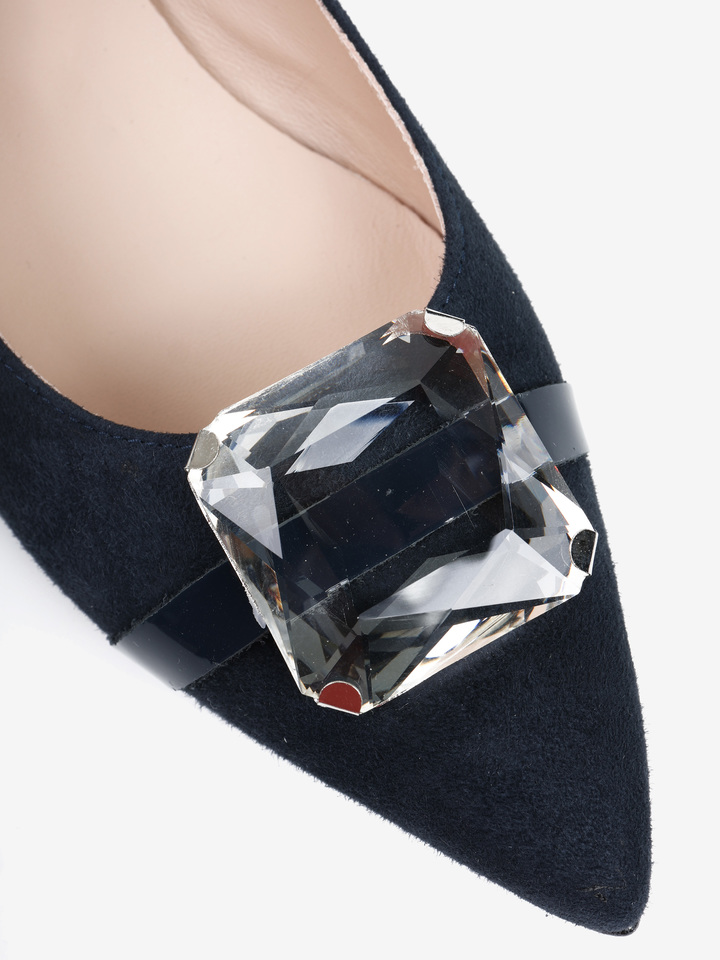 GRANATOWE BALERINY HEGO'S MILANO