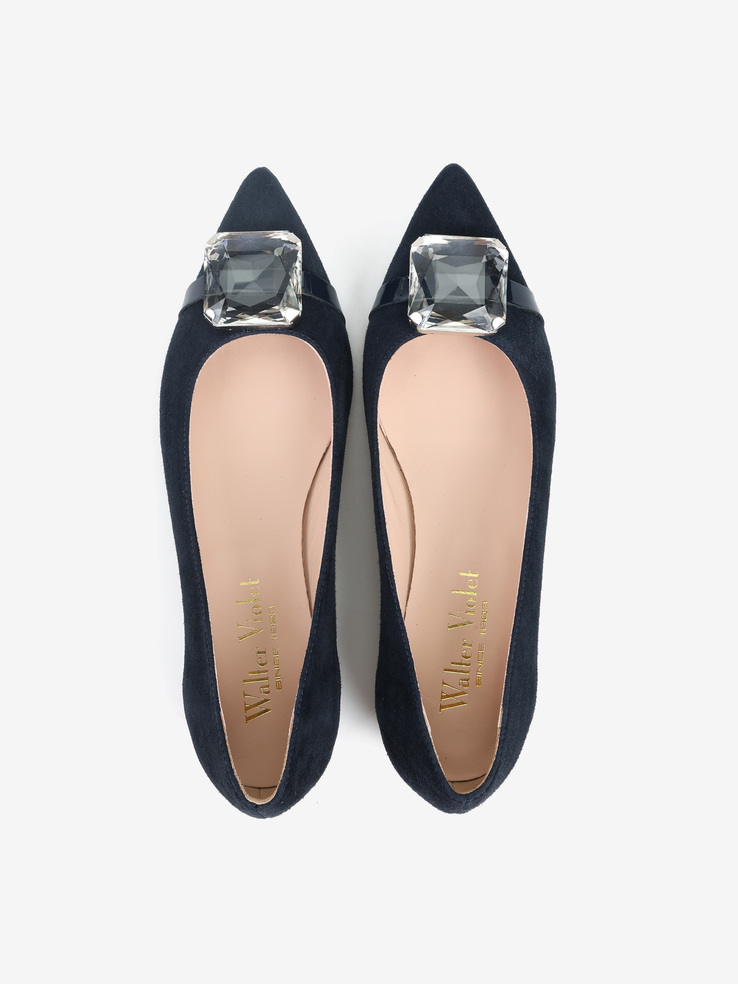 BALERINY HEGO'S MILANO 89852 CAMOSCIO BLUE