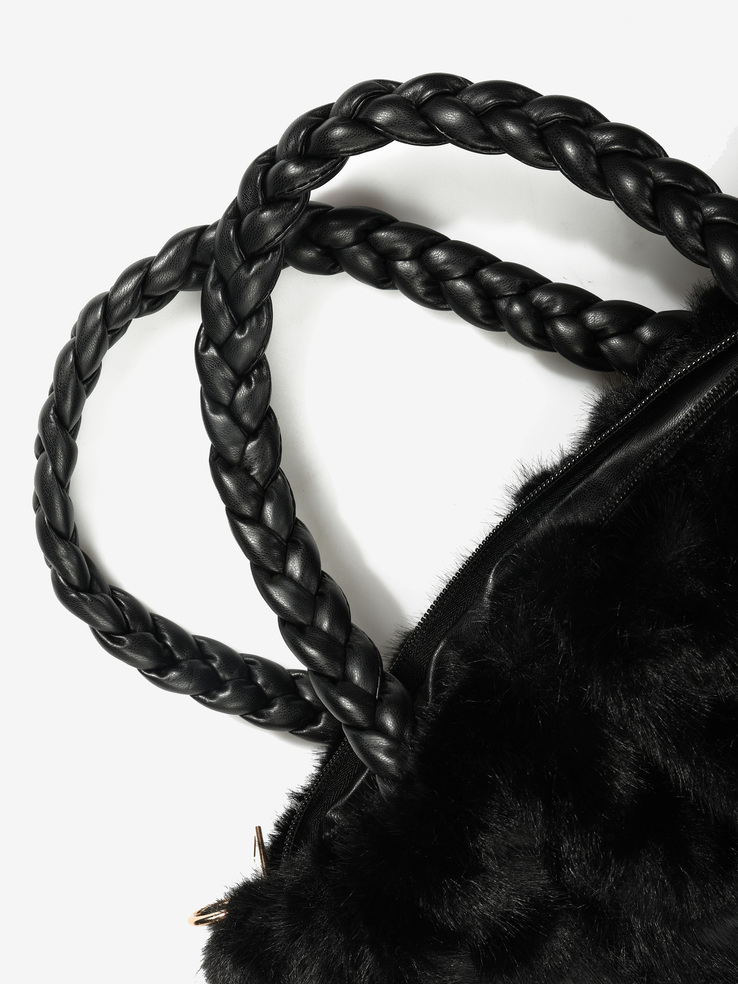 TOREBKA DAMSKA HEGO'S MILANO B21 ECOPELLICCIA NERO