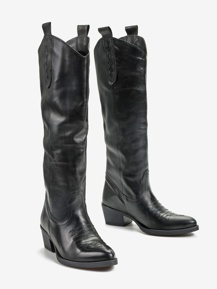 CZARNE KOWBOJKI HEGO'S MILANO