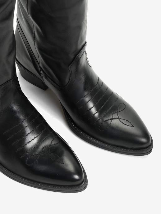 KOWBOJKI HEGO'S MILANO 1000 PELLE NERO