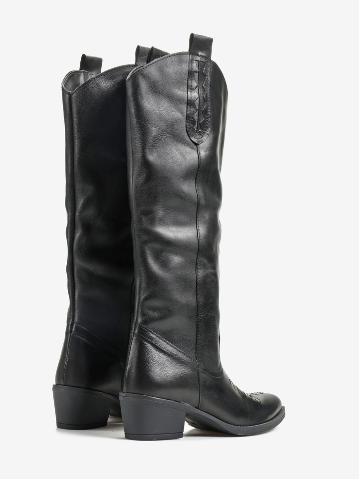 CZARNE KOWBOJKI HEGO'S MILANO