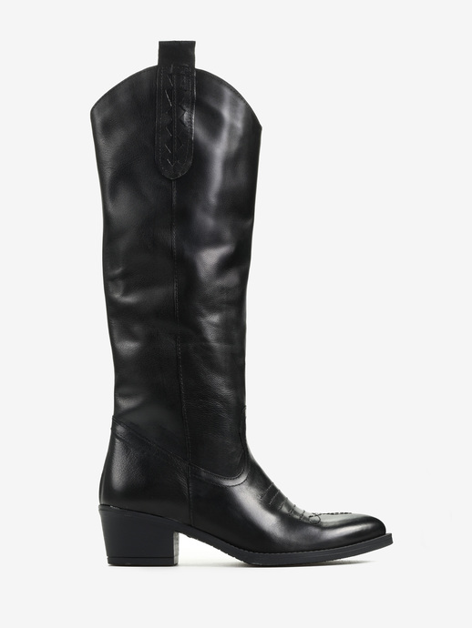 KOWBOJKI HEGO'S MILANO 1000 PELLE NERO