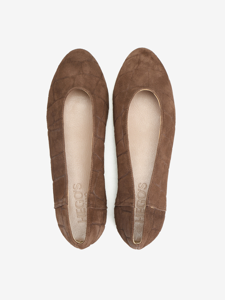 BALERINY HEGO'S MILANO 1868 CAMOSCIO COCCO CHOCO