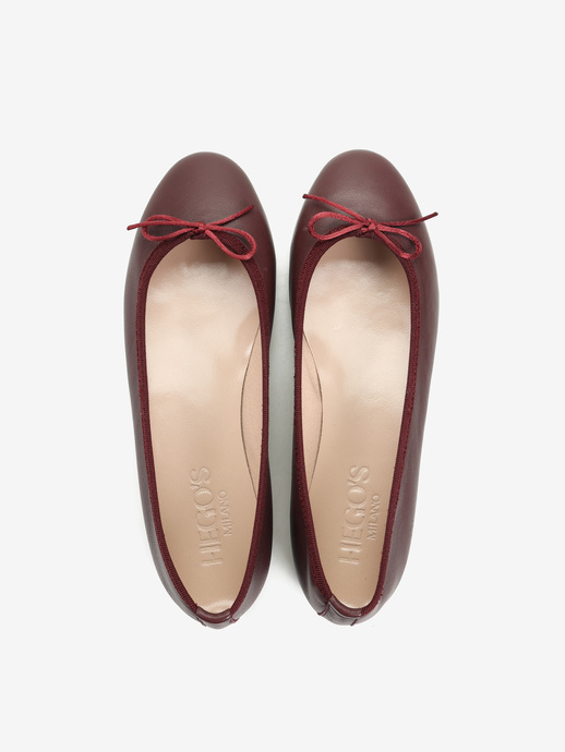 BALERINY HEGO'S Milano 1864 NAPPA BORDO