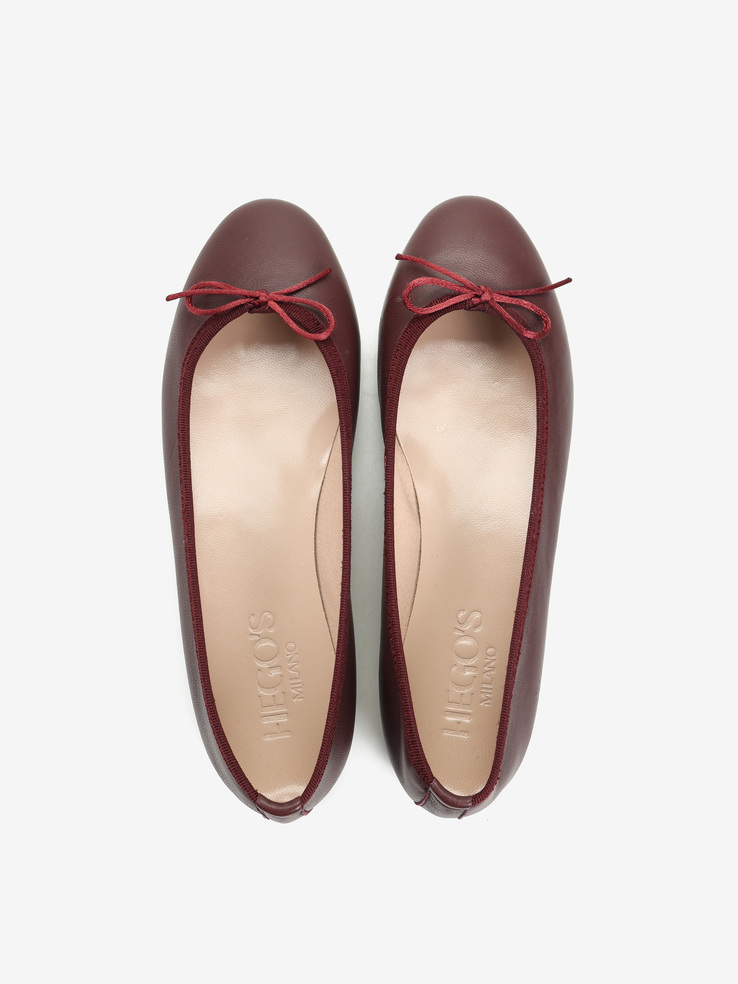 BALERINY HEGO'S Milano 1864 NAPPA BORDO