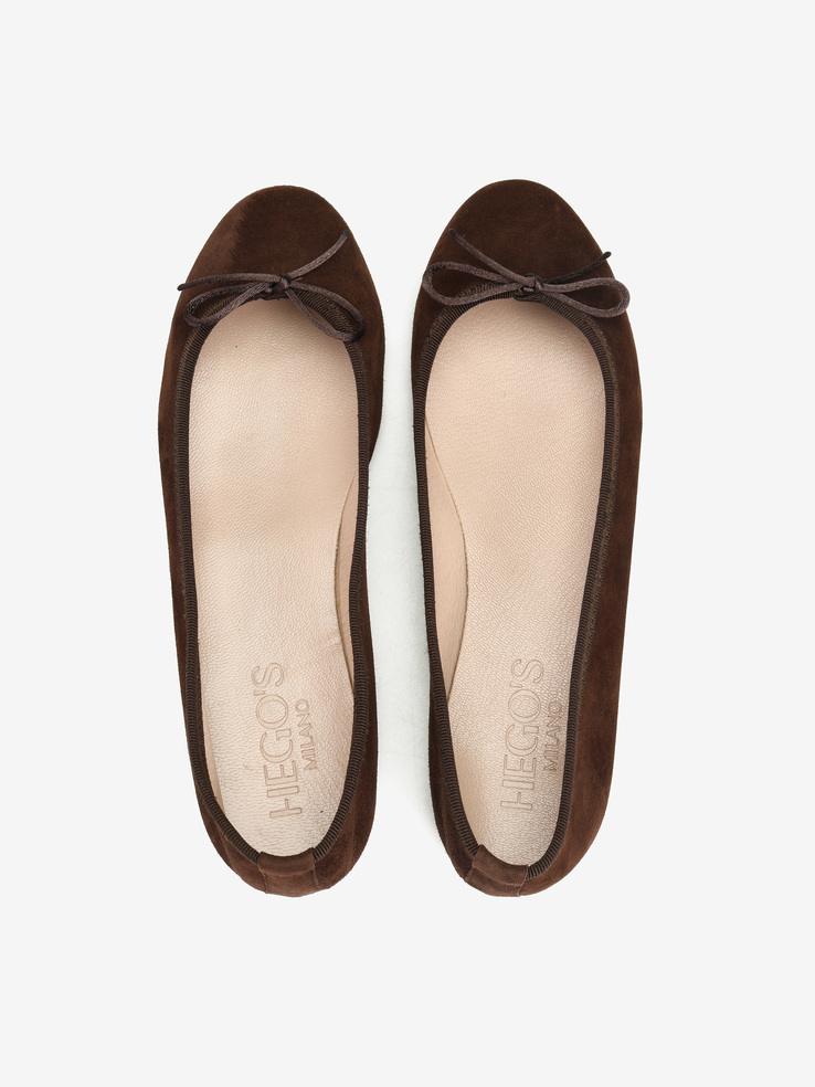 BALERINY HEGO'S MILANO 1864 CAMOSCIO CAFFE