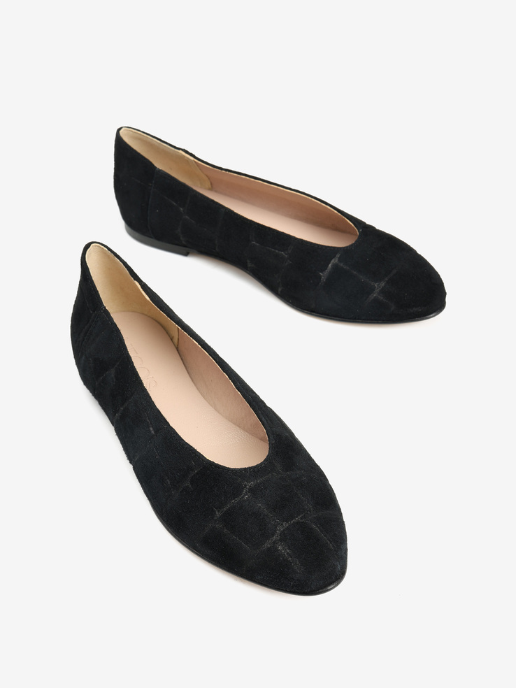 BALERINY HEGO'S MILANO 1868 CAMOSCIO COCCO NERO