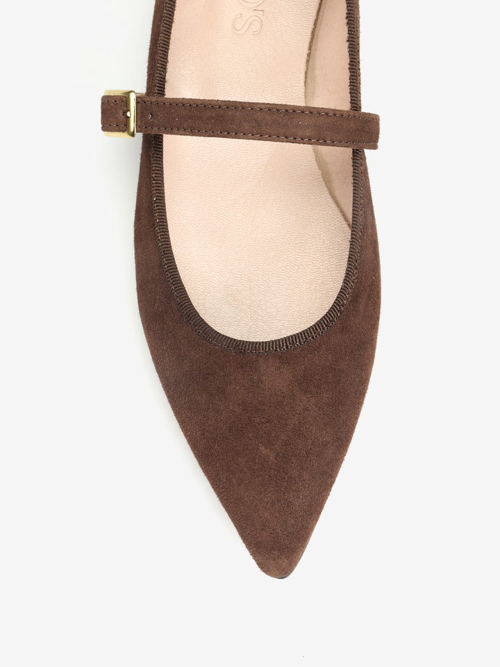 BRĄZOWE BALERINY  HEGO'S MILANO