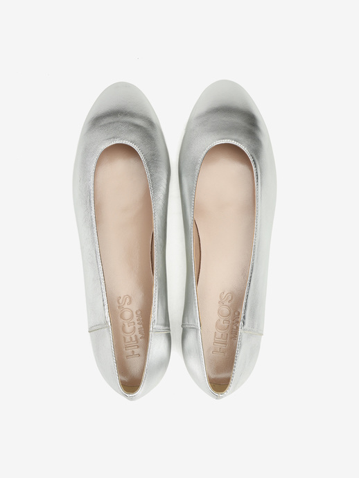 BALERINY HEGO'S MILANO 1868 LAMINATO ARGENTO