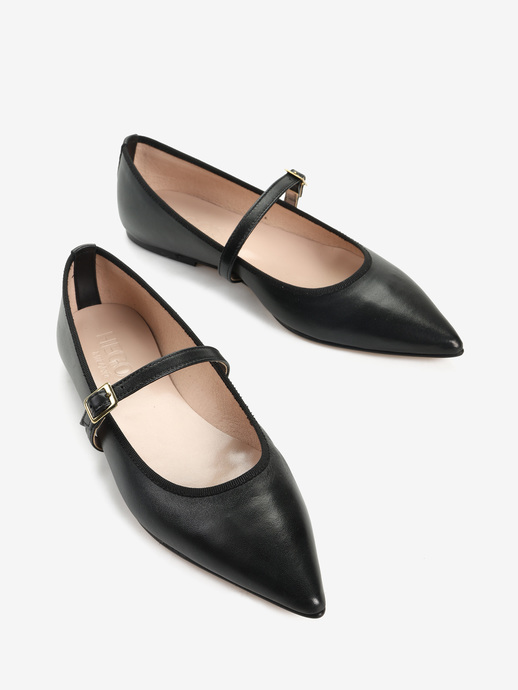 BALERINY HEGO'S Milano 116L NAPPA NERO