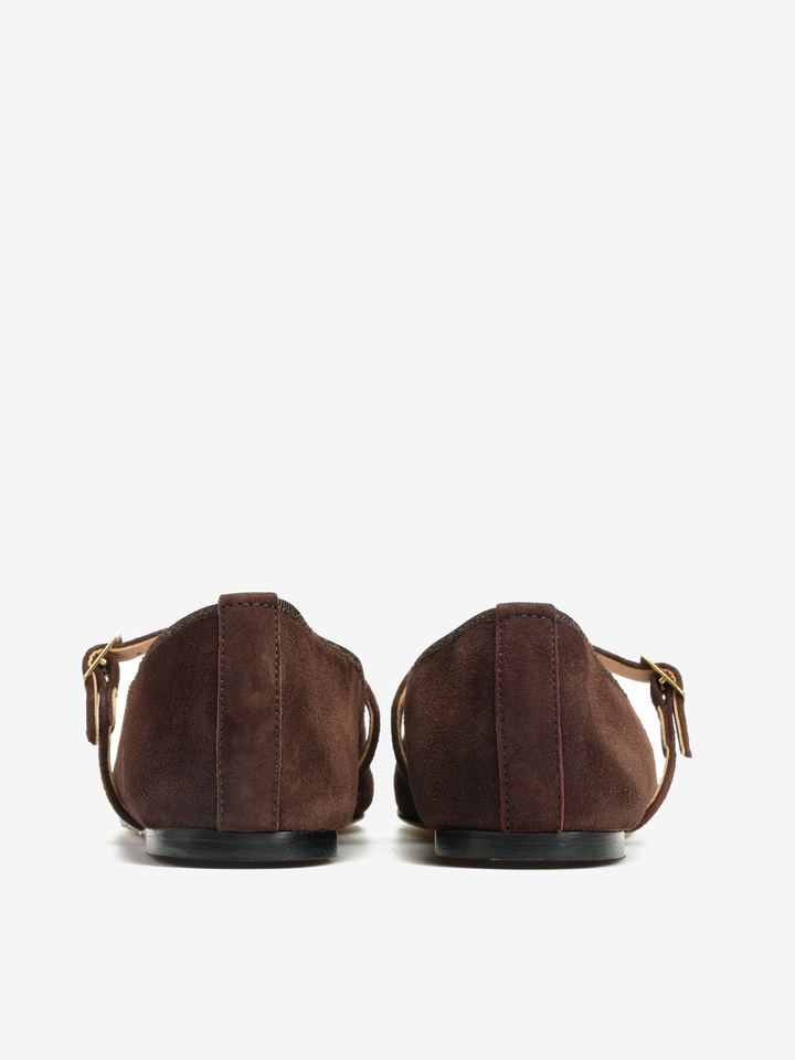 BRĄZOWE BALERINY  HEGO'S MILANO