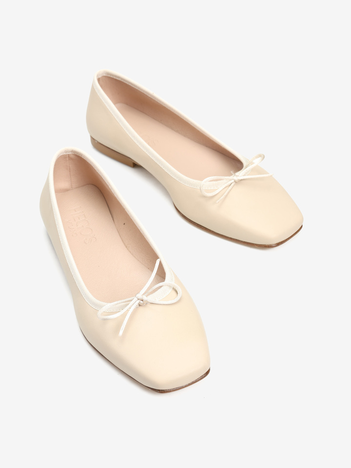 SKÓRZANE BALERINY  HEGO'S MILANO