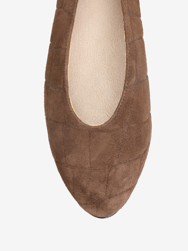 BRĄZOWE BALERINY  HEGO'S MILANO