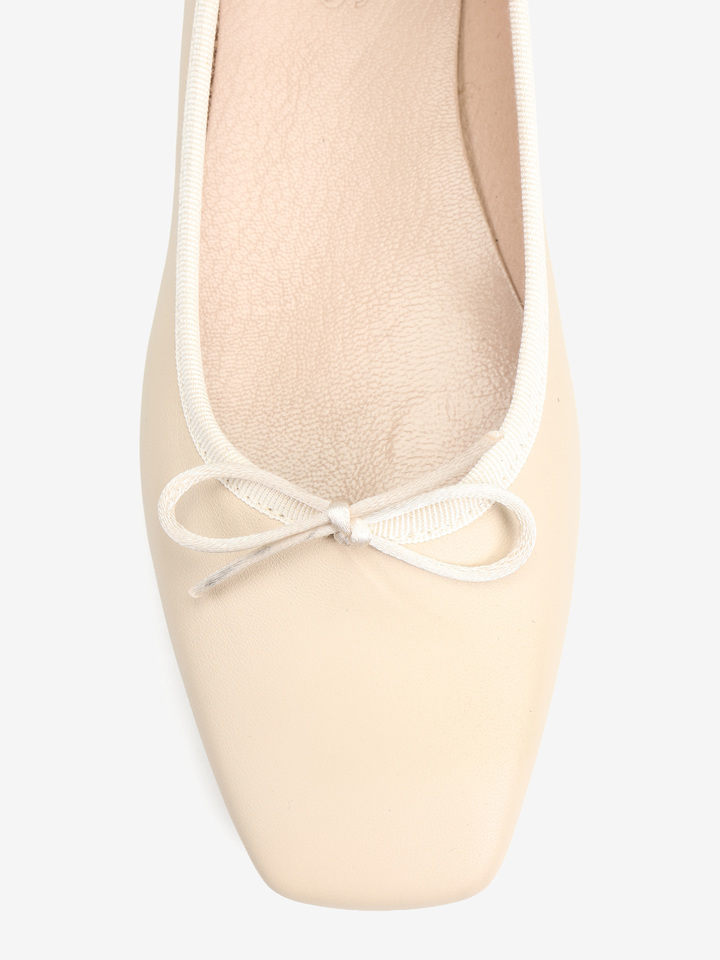 SKÓRZANE BALERINY  HEGO'S MILANO