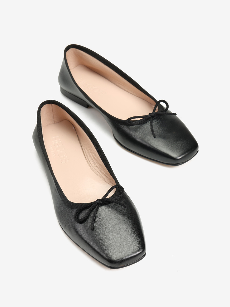 BALERINY HEGO'S MILANO 1870 NAPPA NERO