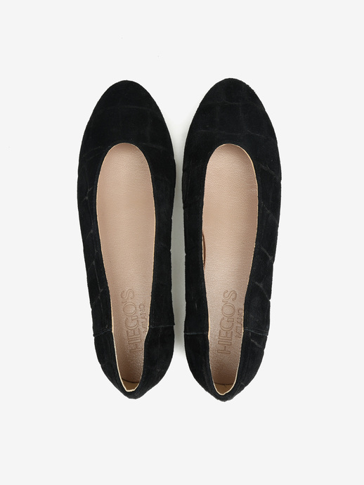 BALERINY HEGO'S MILANO 1868 CAMOSCIO COCCO NERO