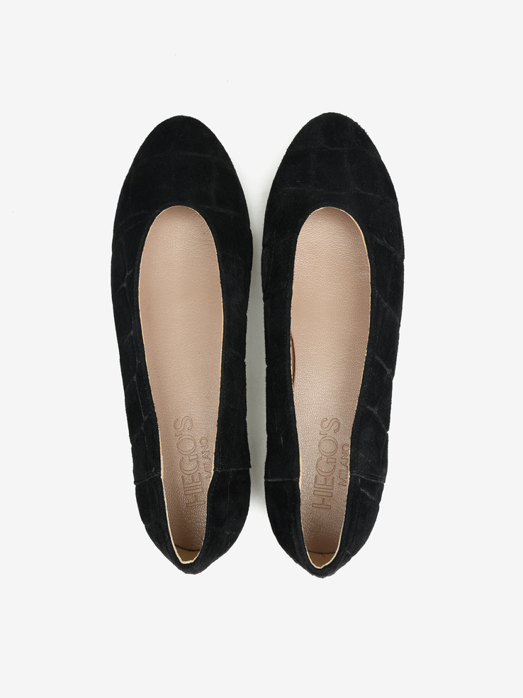 BALERINY HEGO'S MILANO 1868 CAMOSCIO COCCO NERO