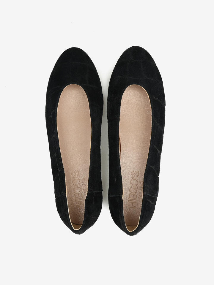 CZARNE BALERINY  HEGO'S MILANO