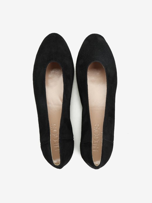 BALERINY HEGO'S Milano 1868 CAMOSCIO NERO