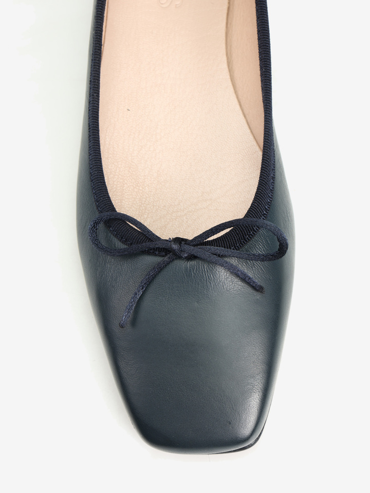 GRANATOWE BALERINY  HEGO'S MILANO