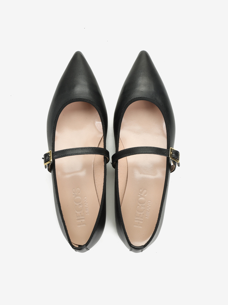 BALERINY HEGO'S Milano 116L NAPPA NERO