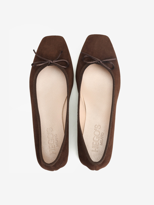 BALERINY HEGO'S MILANO 1870 CAMOSCIO CAFFE