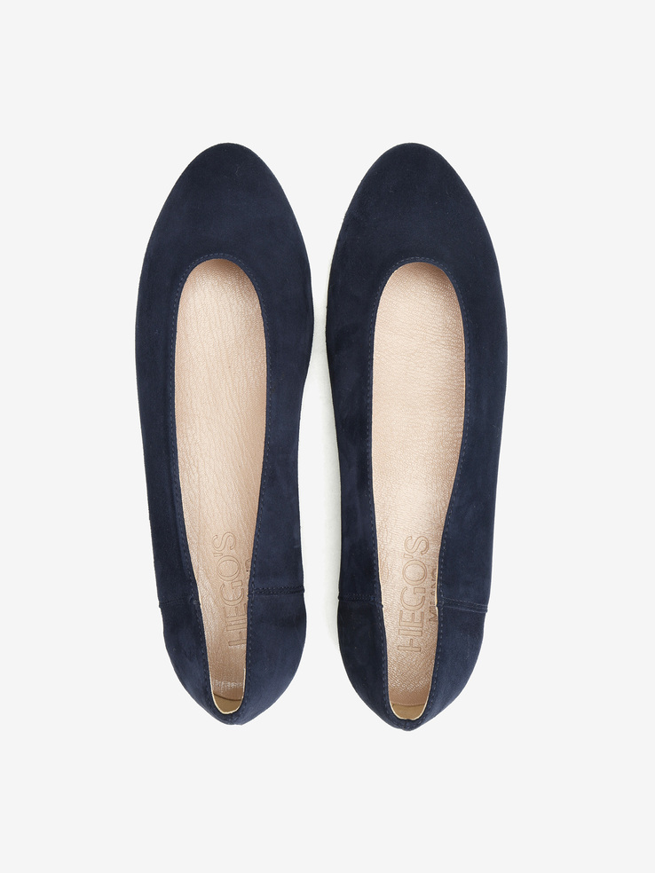 BALERINY HEGO'S Milano 1868 CAMOSCIO BLU