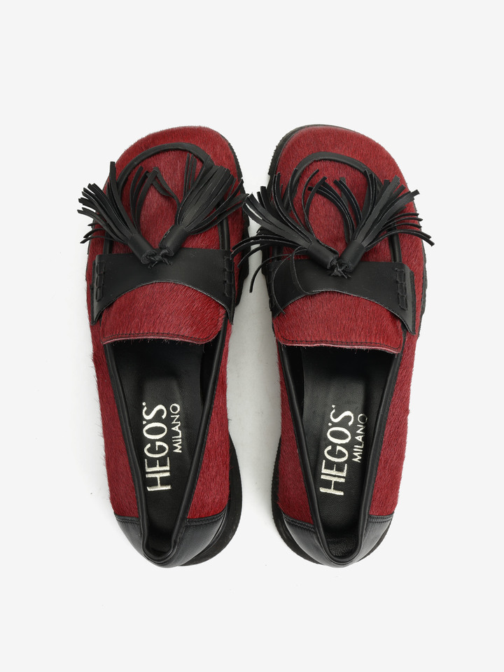 BORDEOWE MOKASYNY HEGO'S MILANO