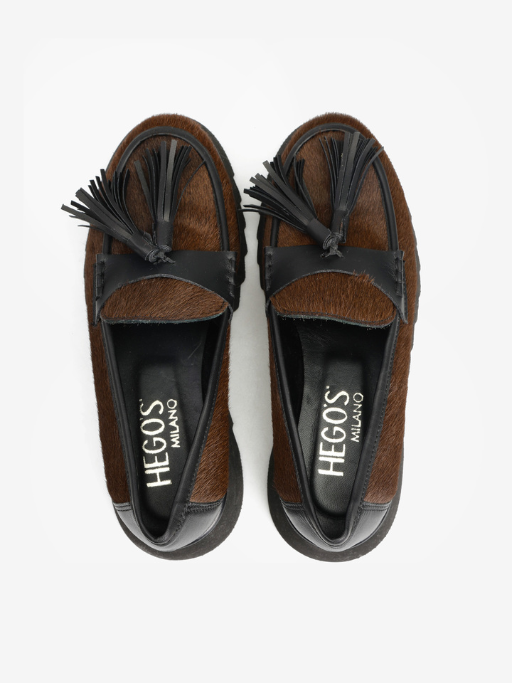 BRĄZOWE MOKASYNY HEGO'S MILANO