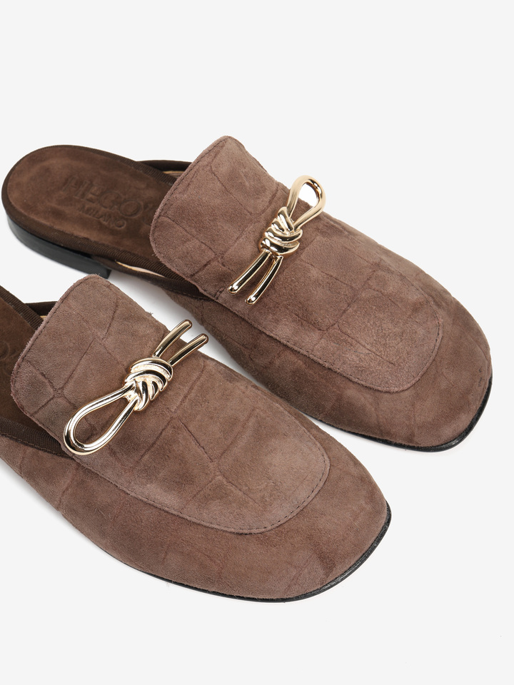 BRĄZOWE KLAPKI HEGO'S MILANO