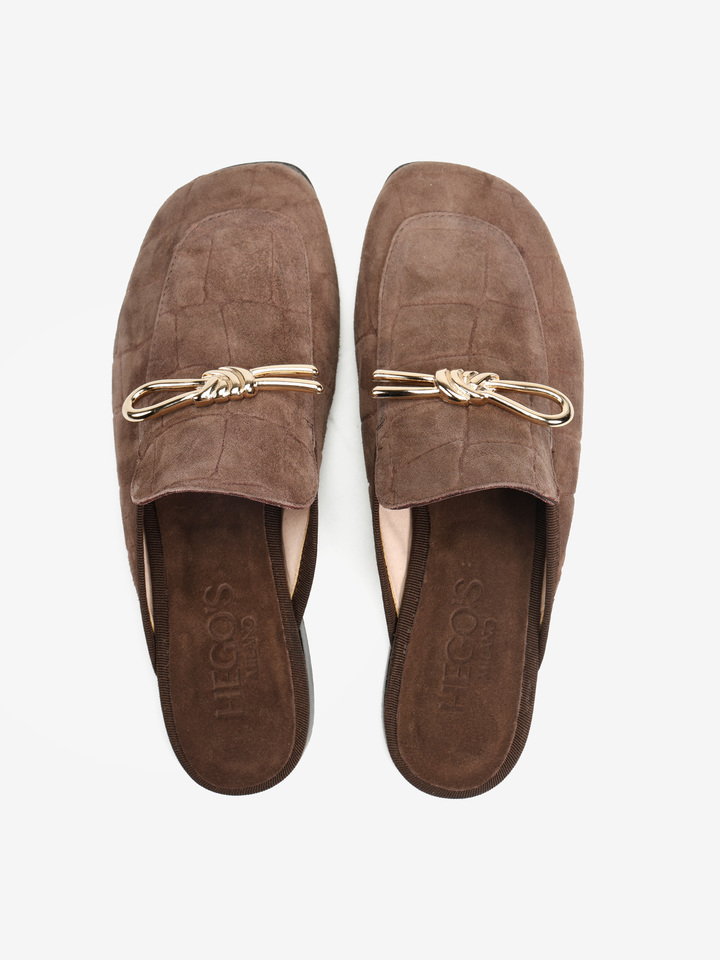 BRĄZOWE KLAPKI HEGO'S MILANO