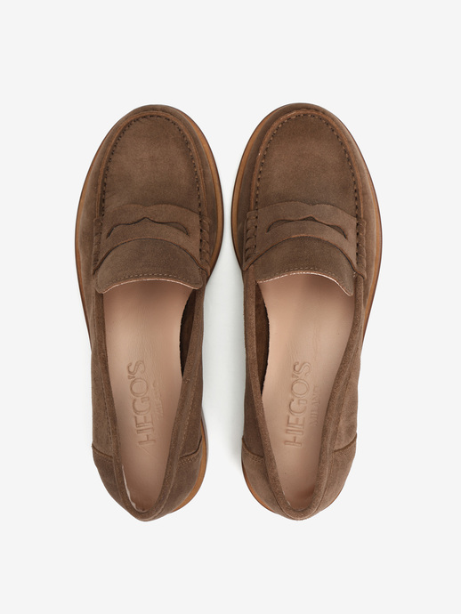 MOKASYNY HEGO'S MILANO ELSA-N252 CAMOSCIO CIOCO