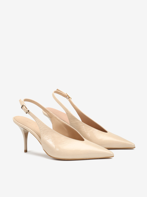 SZPILKI HEGO'S MILANO LILITH-1 VENEZIA TRAVERTINO