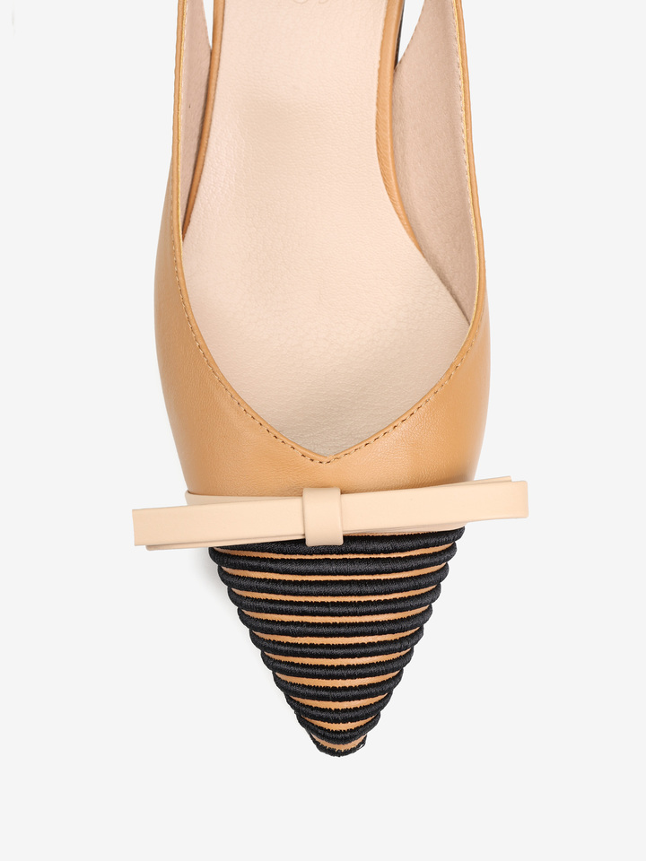 CZÓŁENKA NA NISKIM OBCASIE HEGO'S MILANO