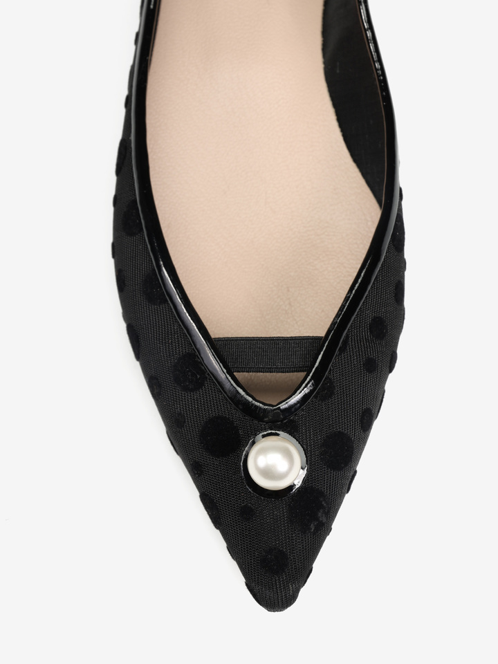 CZARNE BALERINY  HEGO'S MILANO