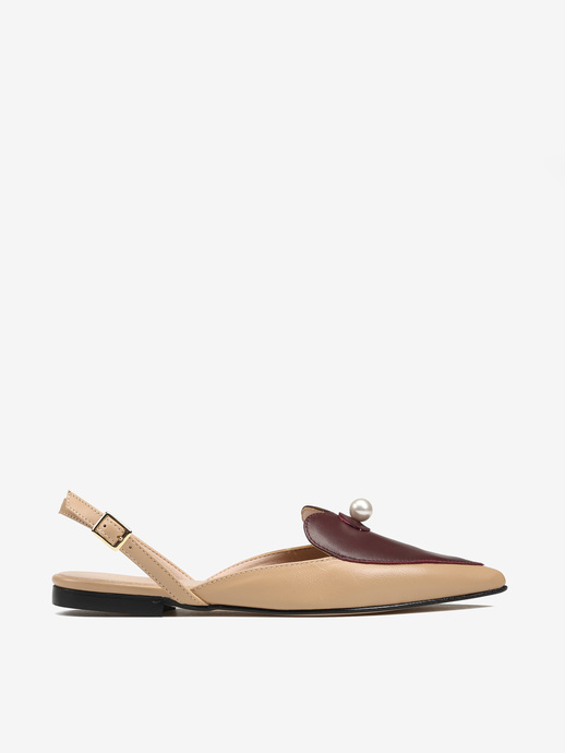 BALERINY HEGO'S MILANO 2093 NAPPA SKIN/BORDEAUX