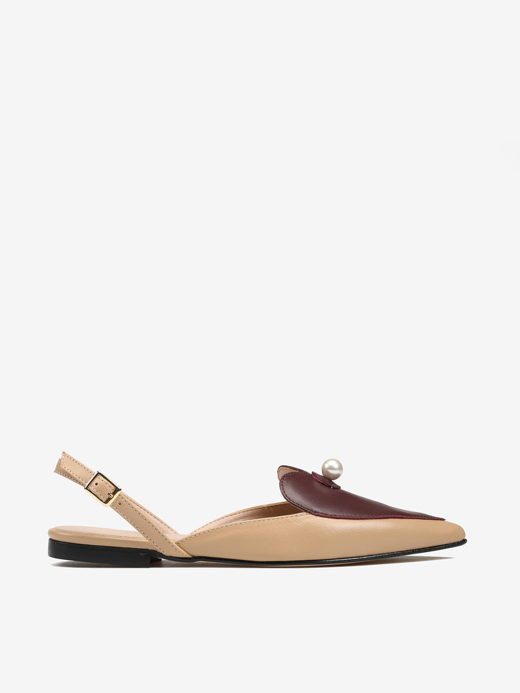 BALERINY HEGO'S MILANO 2093 NAPPA SKIN/BORDEAUX