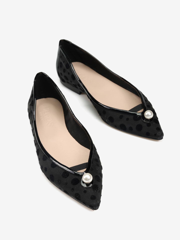 CZARNE BALERINY  HEGO'S MILANO