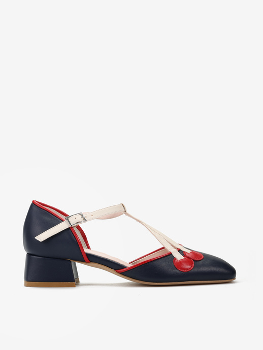 CZÓŁENKA HEGO'S MILANO 2572 NAPPA BLU/ROSSO