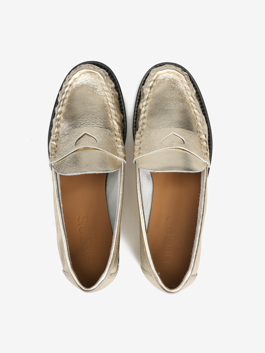 MOKASYNY HEGO'S MILANO 3601 LAMINATO PLATINO