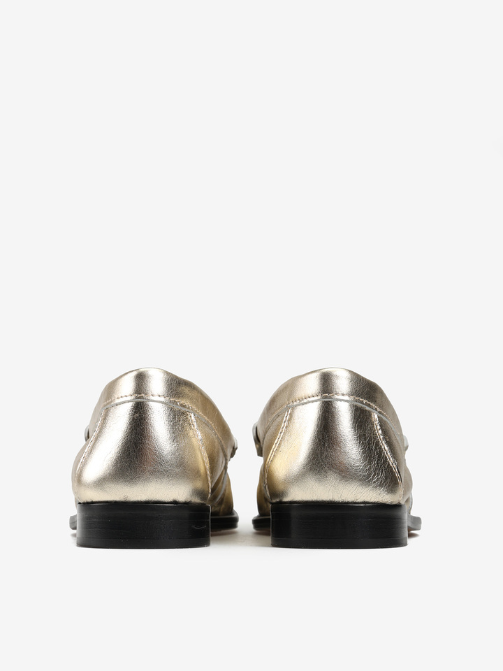 ZŁOTE MOKASYNY Z SERCEM HEGO'S MILANO